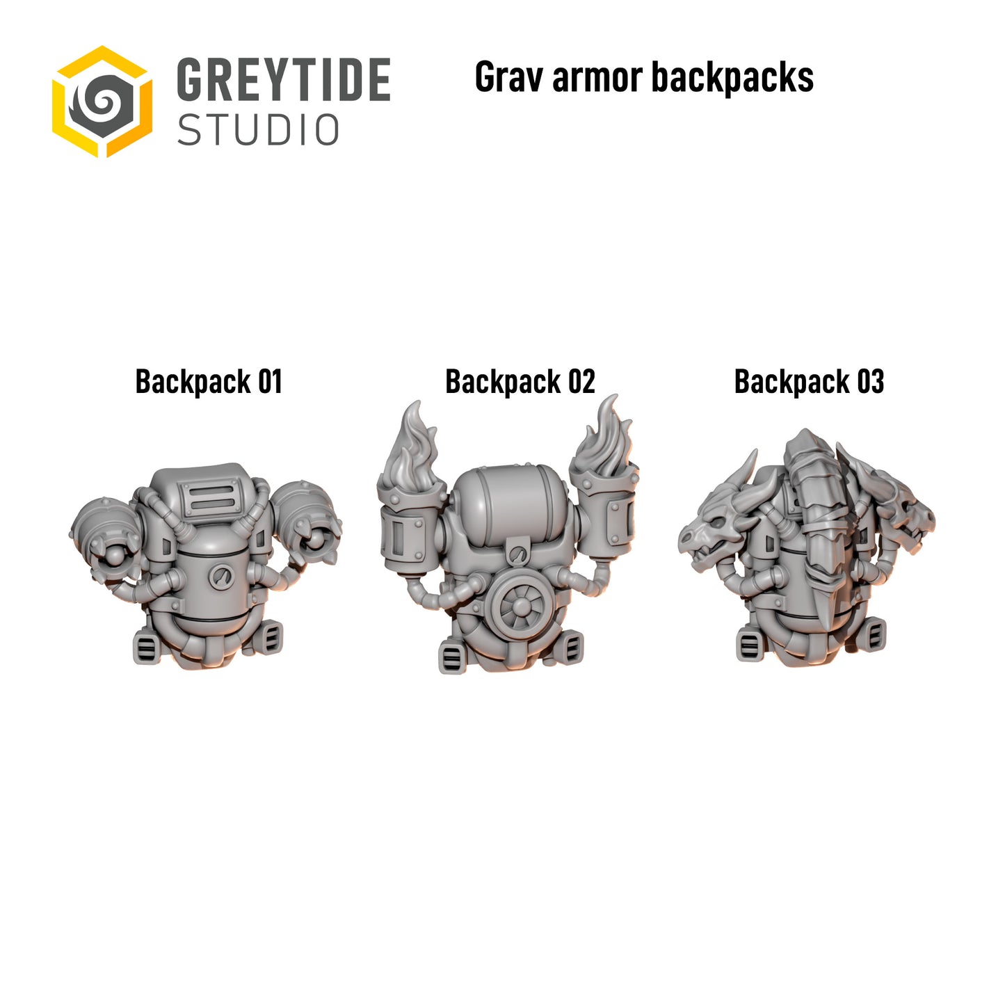 Anvil Wardens - Grav Armour Backpacks