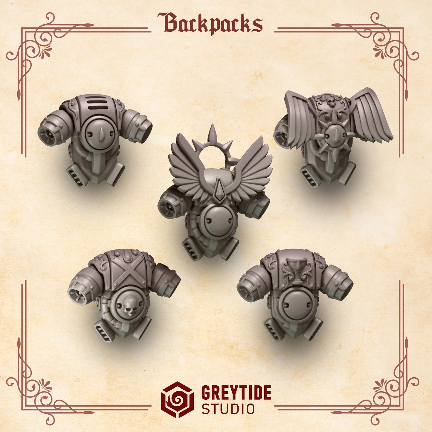 Crimson Lords - Marine Backpack set