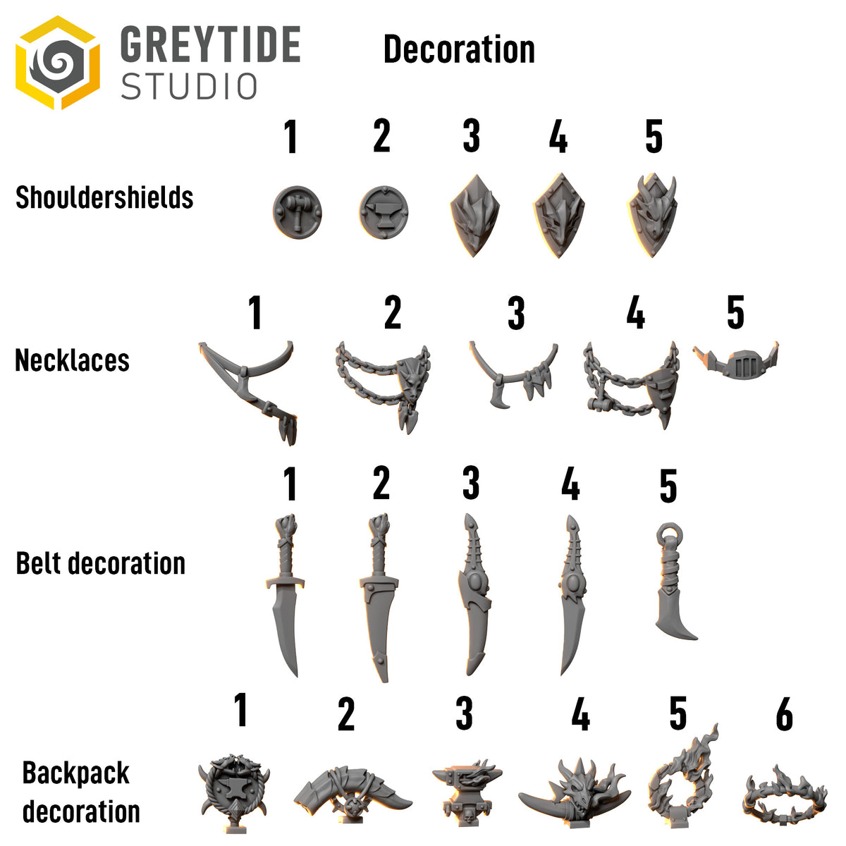 Anvil Wardens - Marine Decoration Pack - Set 1