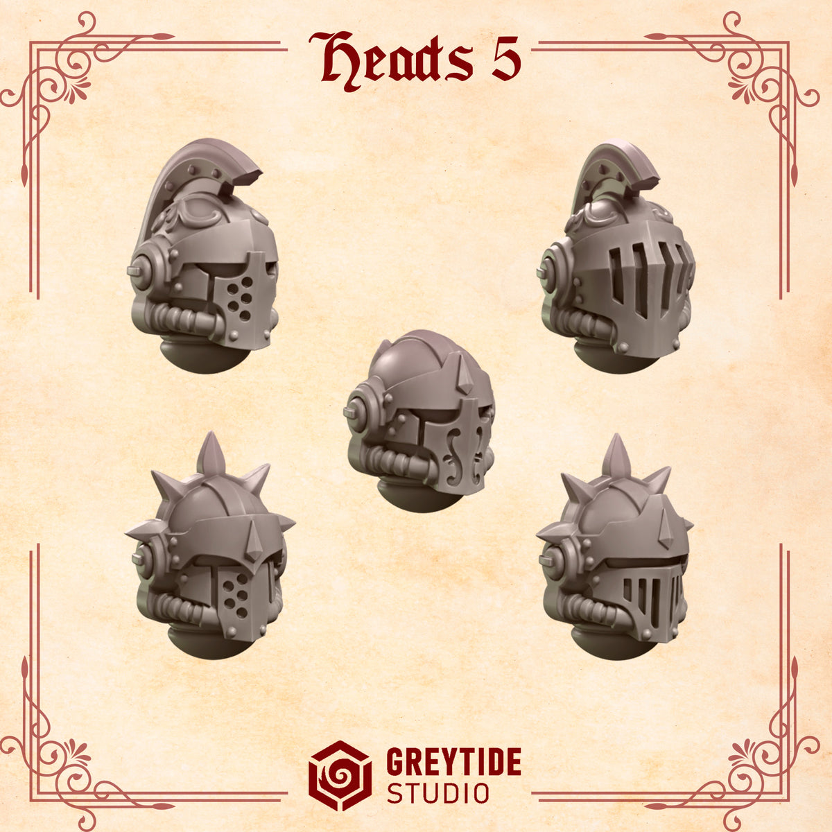 Crimson Lords - Marine Heads - Head set 5