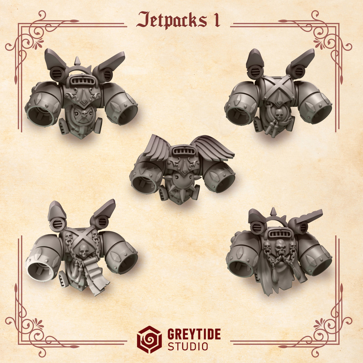 Crimson Lords - Marine Jump Packs - Jet pack set 1