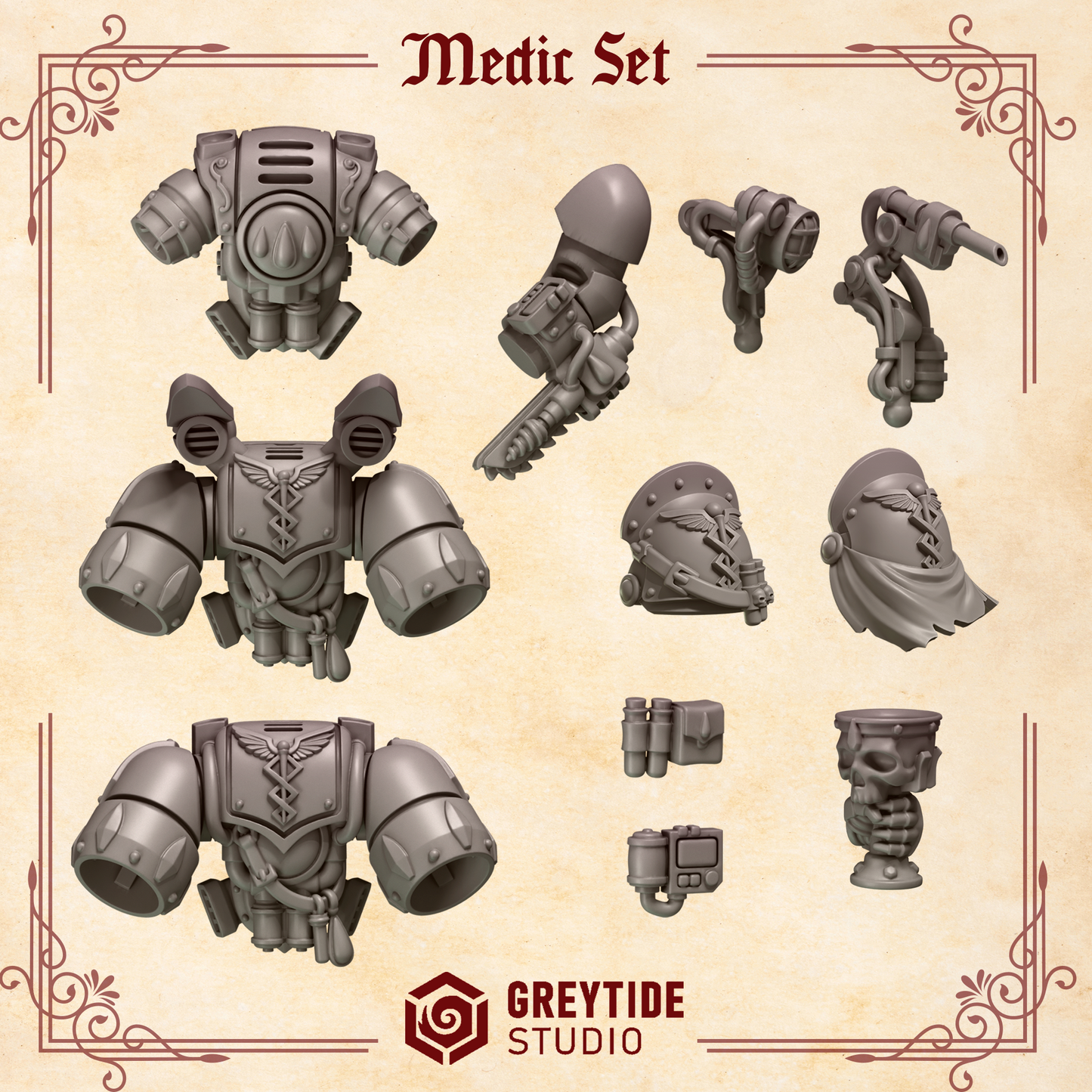 Crimson Lords - Marine Medic apothecary Set