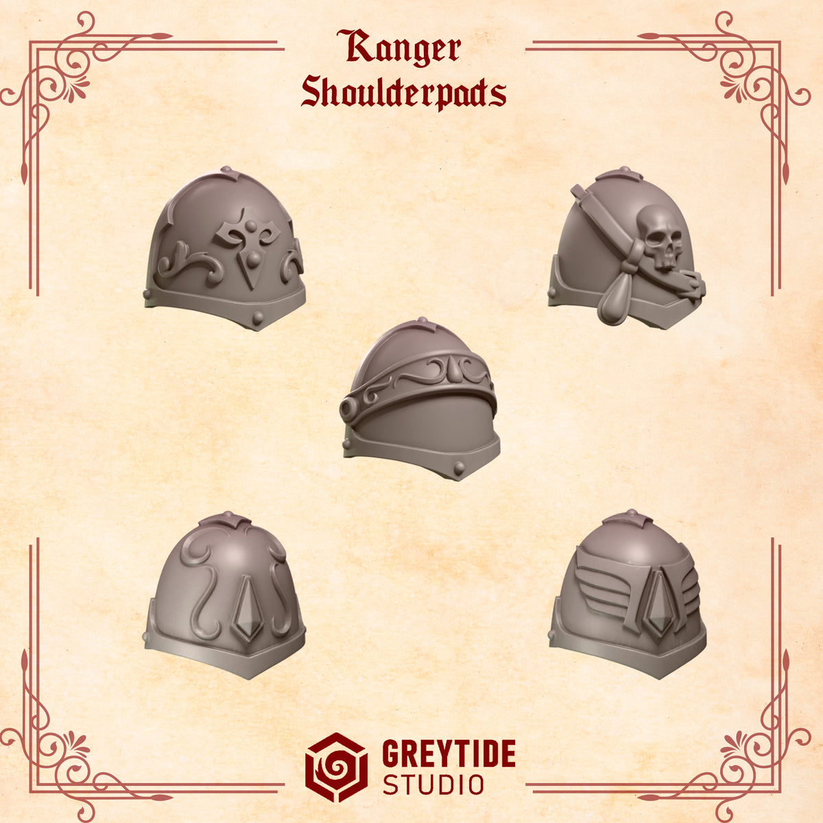 Crimson Lords - Marine Shoulder Pads - Ranger shoulder set