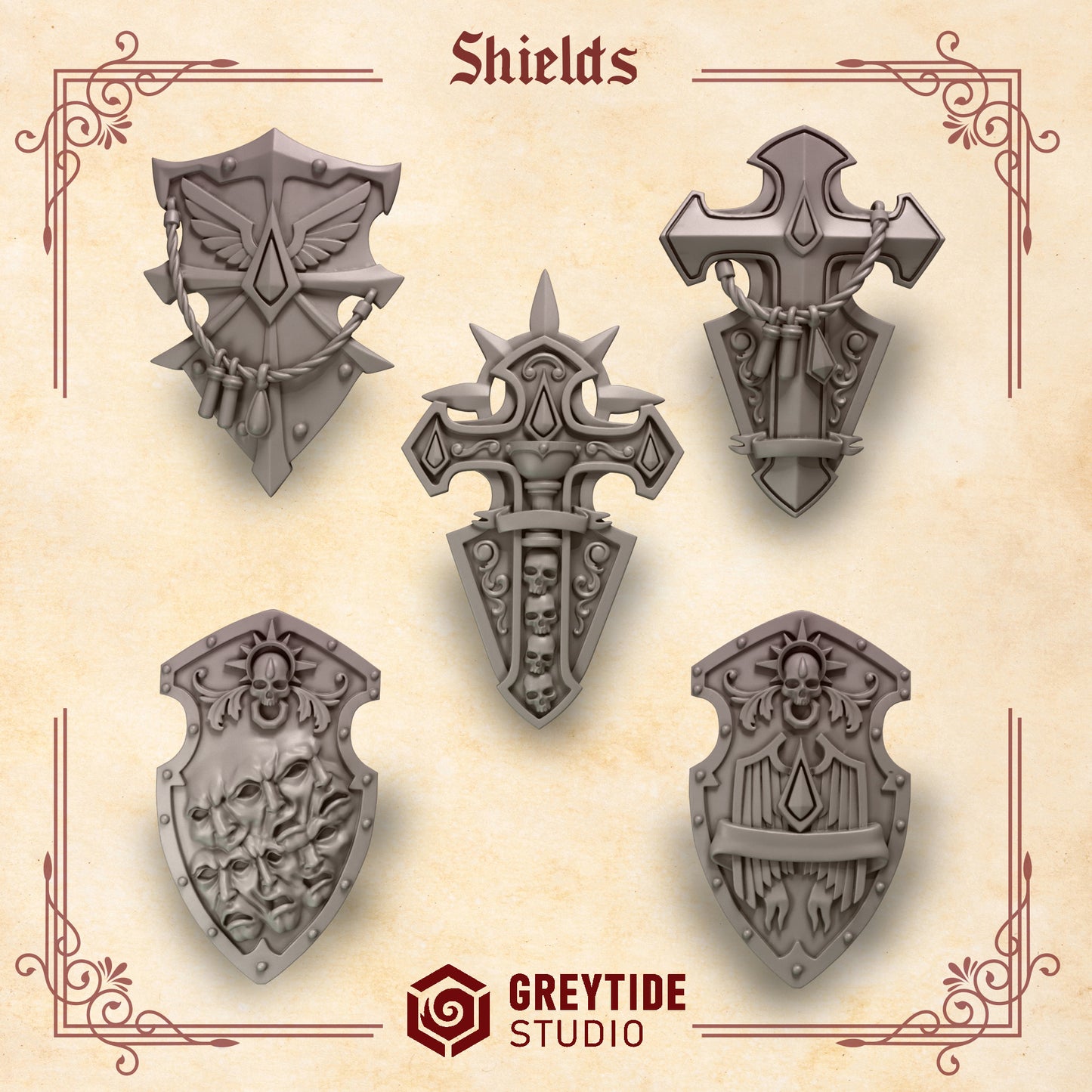 Crimson Lords - Marine Shield upgrade set