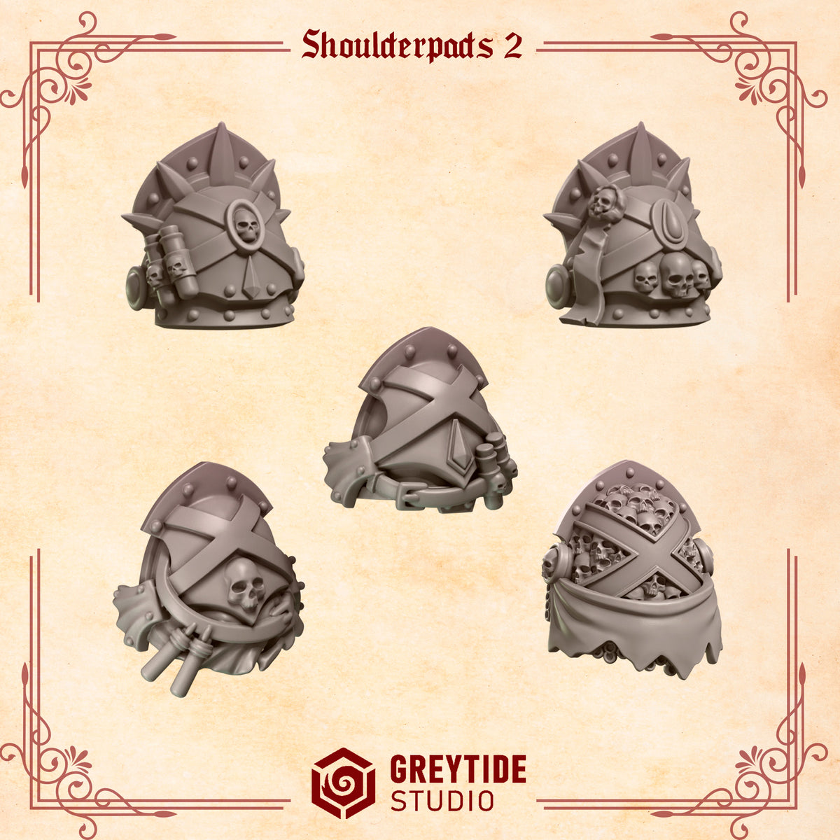 Crimson Lords - Marine Shoulder Pads - Shoulder set 2