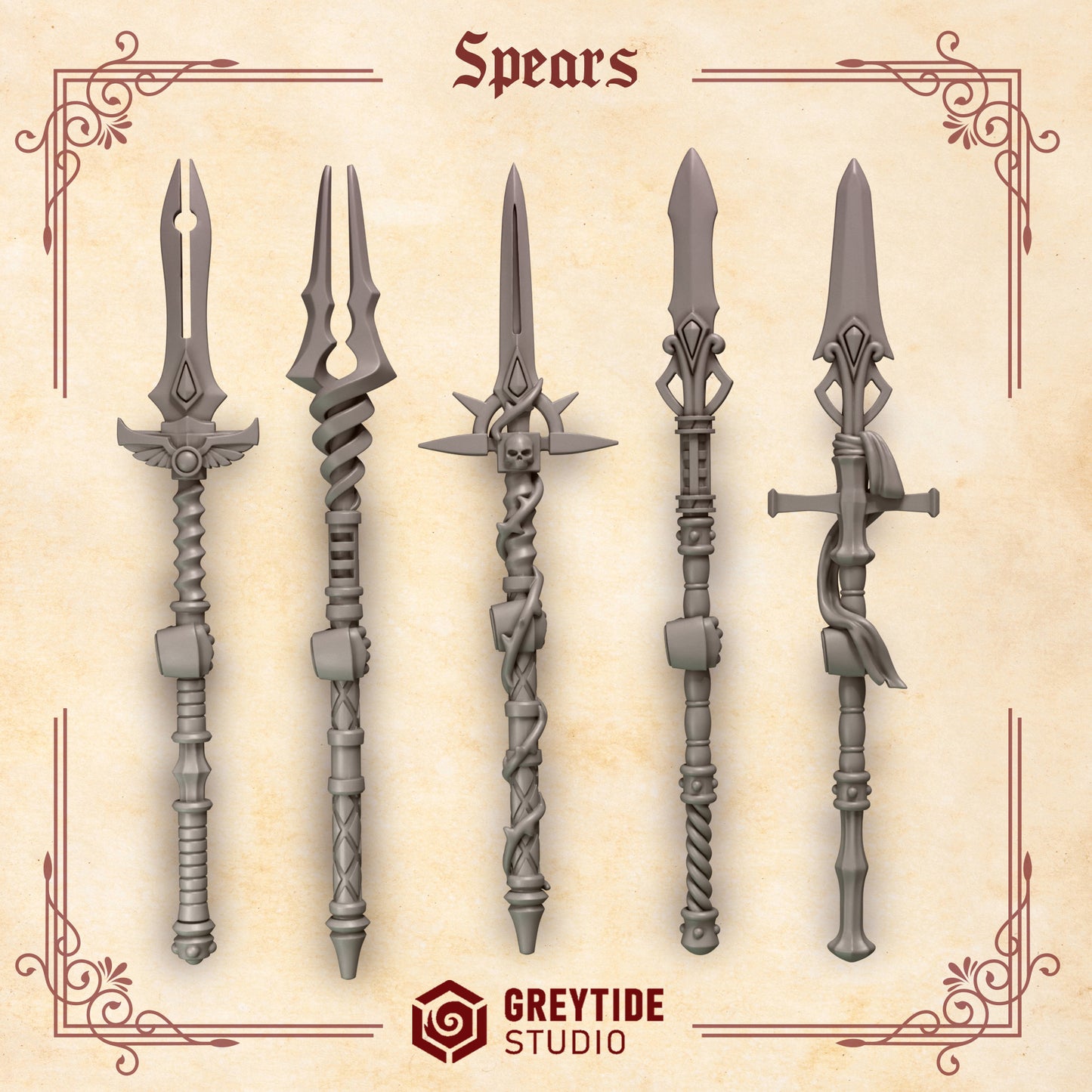 Crimson Lords - Marine Single Handed Spears