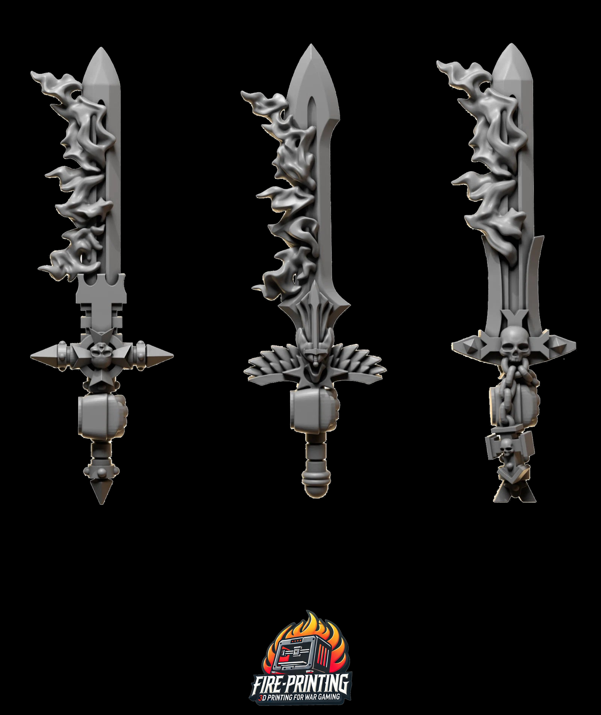 Eternal Pilgrims - Set of 3 Burning Swords Marine Upgrade Kit