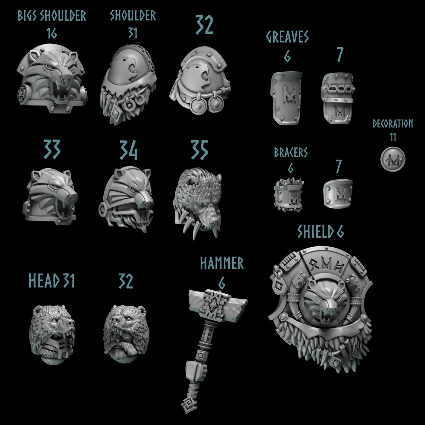 Primal Hounds - Big Marine upgrade kit Bear Company