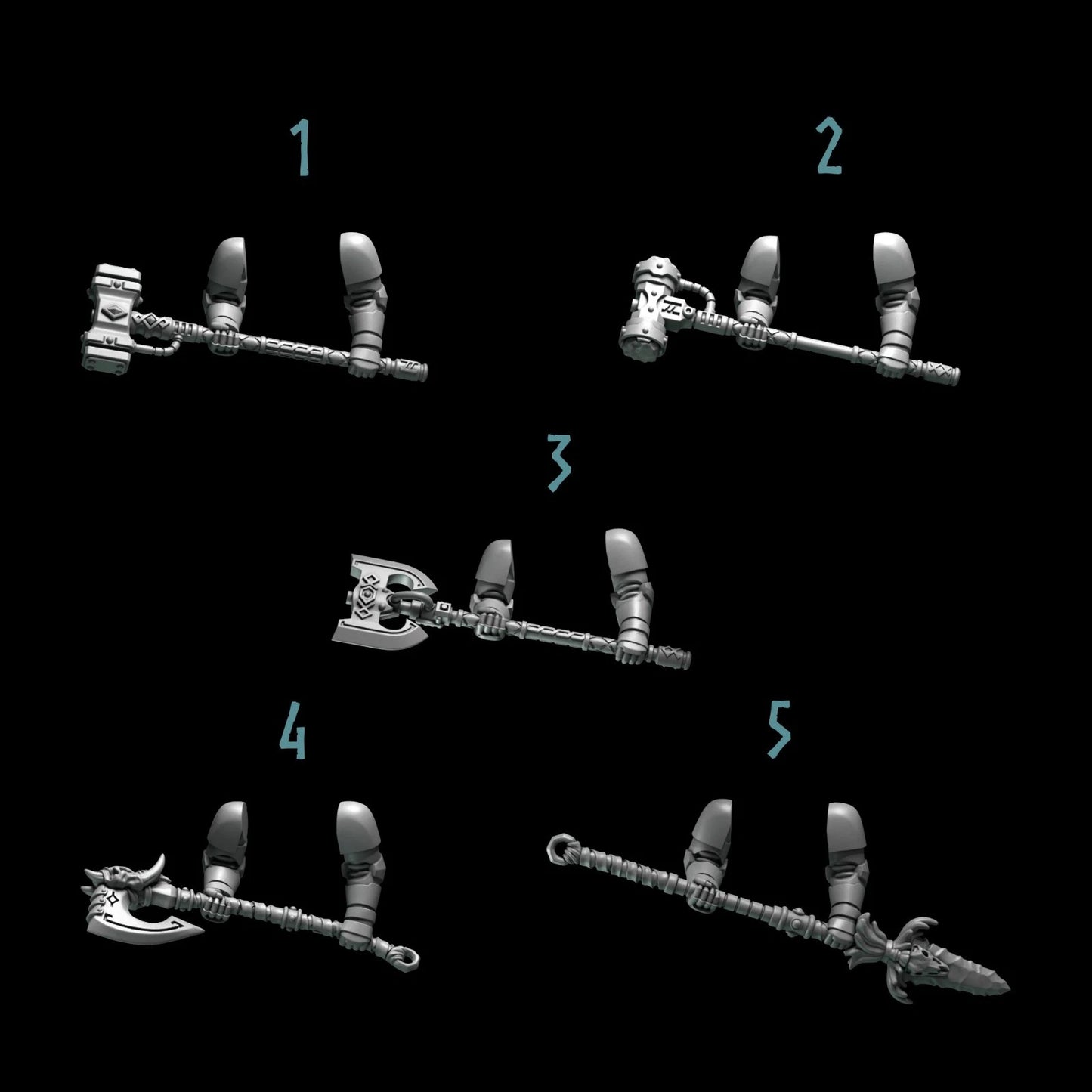 Primal Hounds - Marine 2 handed weapons Upgrade Kit
