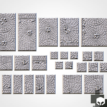 Medieval Road Square Bases & Toppers - TXARLI Factory - Old World Kings of War