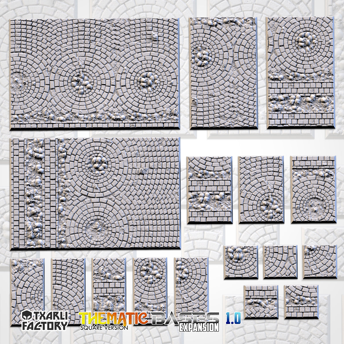Medieval Road Square Bases & Toppers - TXARLI Factory - Old World Kings of War