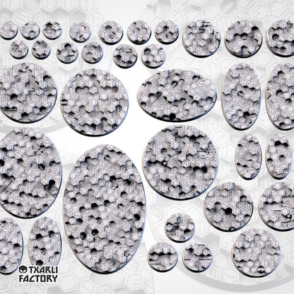Cyberhex xenos necron Bases & Toppers - TXARLI Factory