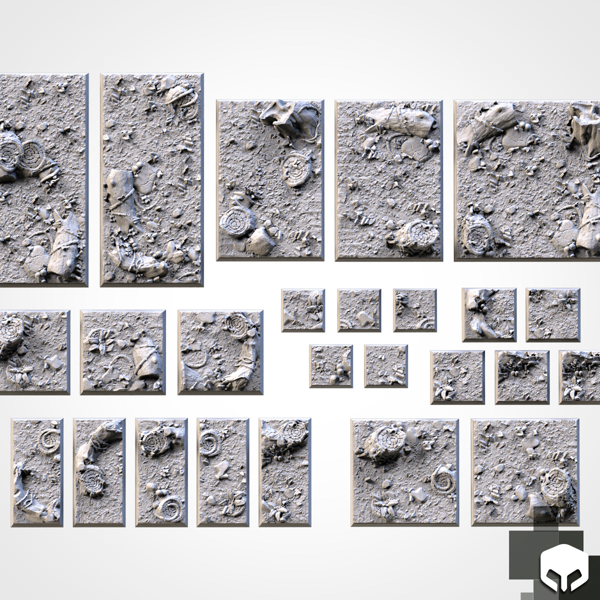 Forest Square Bases & Toppers - TXARLI Factory - Old World Kings of War Oathmark