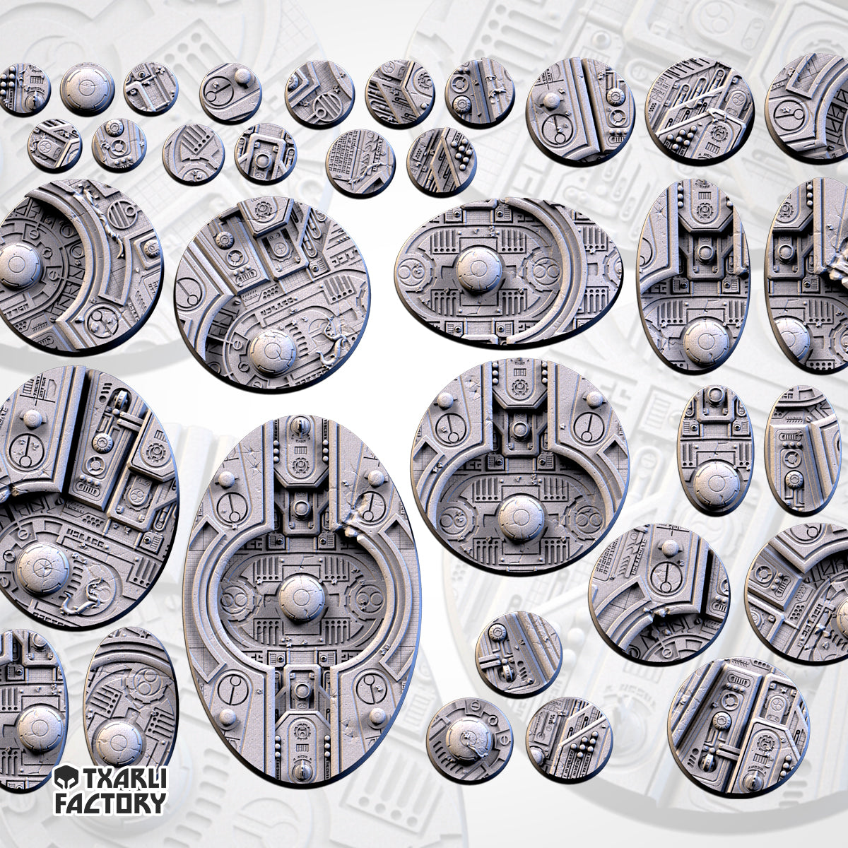 Abandoned Xenos city Bases & Toppers - TXARLI Factory