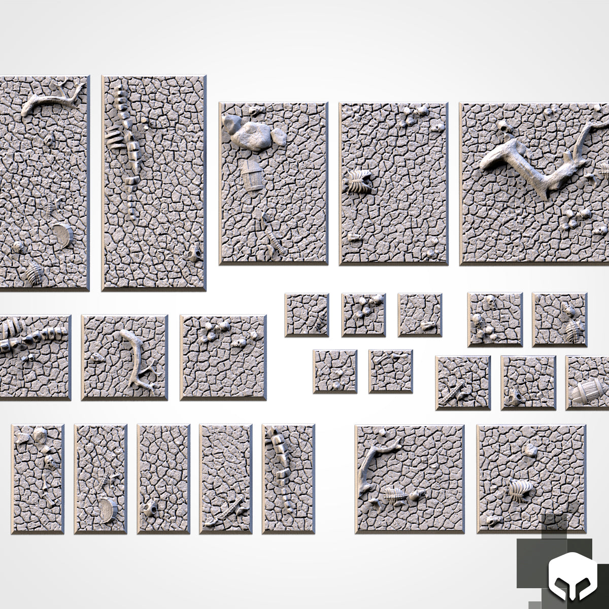 Desert Square Bases & Toppers - TXARLI Factory - Old World Kings of War Oathmark