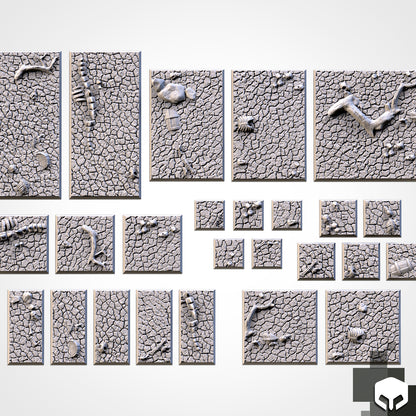 Desert Square Bases & Toppers - TXARLI Factory - Old World Kings of War Oathmark