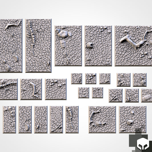 Desert Square Bases & Toppers - TXARLI Factory - Old World Kings of War Oathmark