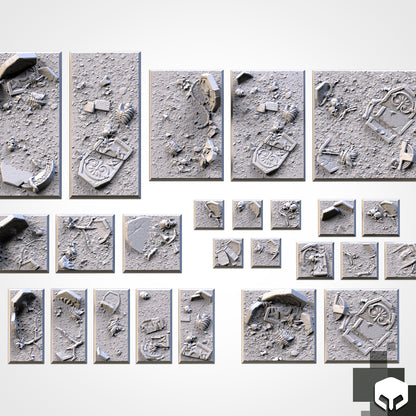 Graveyard Square Bases & Toppers - TXARLI Factory - Old World Kings of War