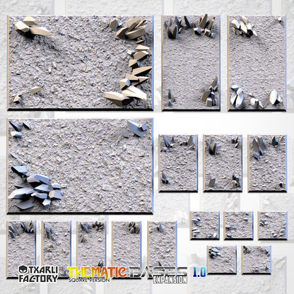 Crystal Square Bases & Toppers - TXARLI Factory  Old World Kings of War Oathmark