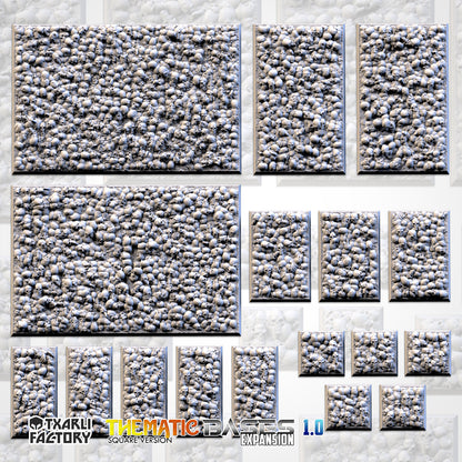 Skulls Square Bases & Toppers - TXARLI Factory - Old World Kings of War Oathmark