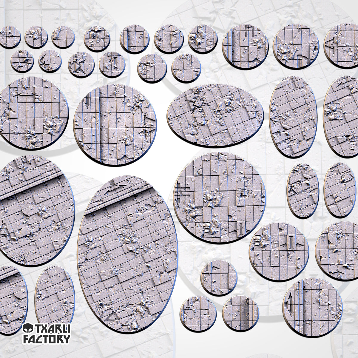 Ruined Destroyed Palace Bases & Toppers - TXARLI Factory