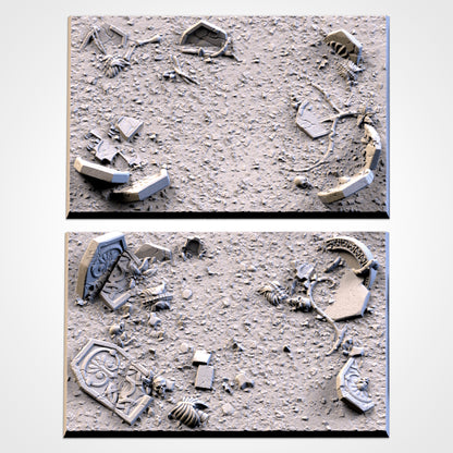 Graveyard Square Bases & Toppers - TXARLI Factory - Old World Kings of War