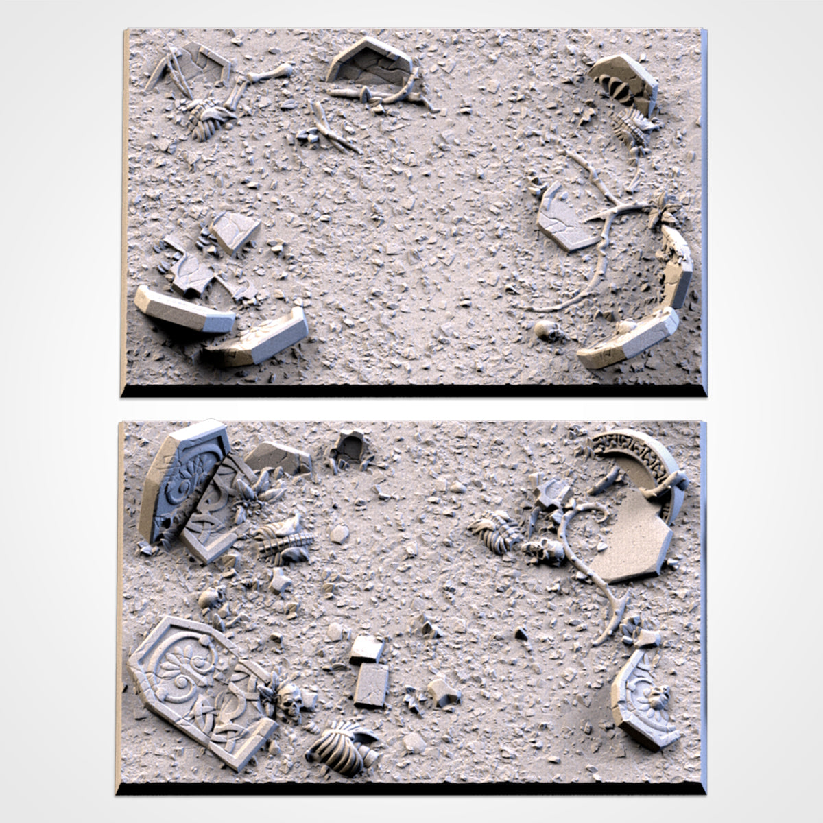 Graveyard Square Bases & Toppers - TXARLI Factory - Old World Kings of War