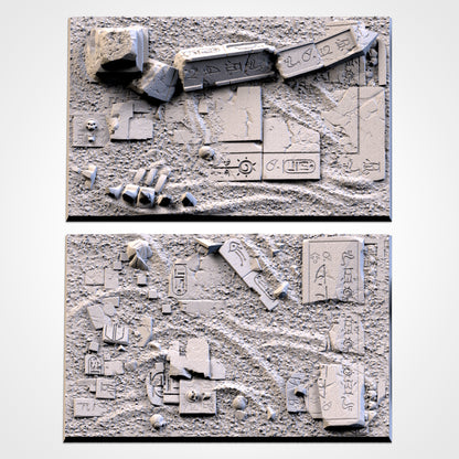 Egyptian Square Bases & Toppers - TXARLI Factory-Old World Kings of War Oathmark