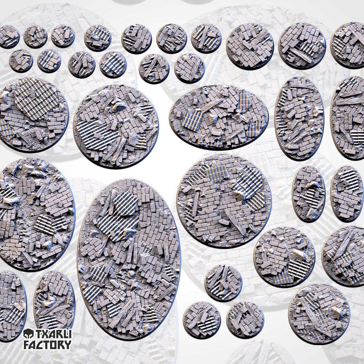 Ruined Factory Bases & Toppers - TXARLI Factory
