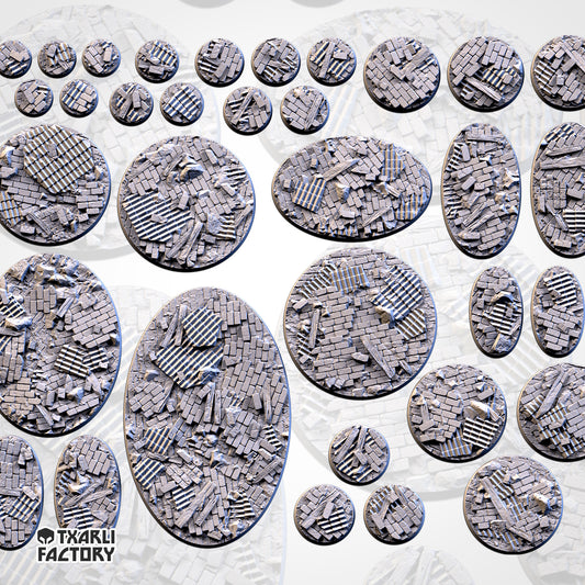 Ruined Factory Bases & Toppers - TXARLI Factory