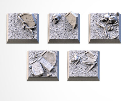 Graveyard Square Bases & Toppers - TXARLI Factory - Old World Kings of War