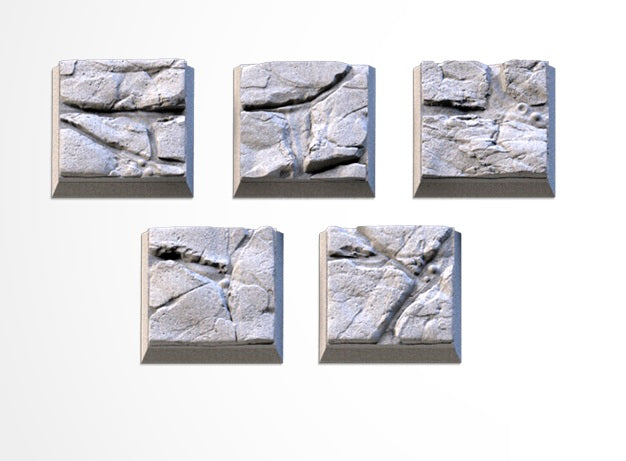 Volcanic Square Bases & Toppers - TXARLI Factory - Old World Kings of War