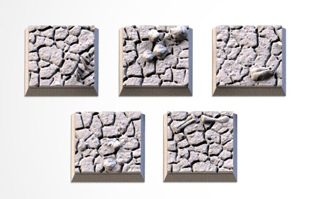 Desert Square Bases & Toppers - TXARLI Factory - Old World Kings of War Oathmark