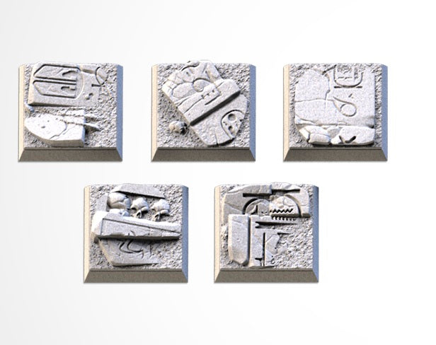 Egyptian Square Bases & Toppers - TXARLI Factory-Old World Kings of War Oathmark