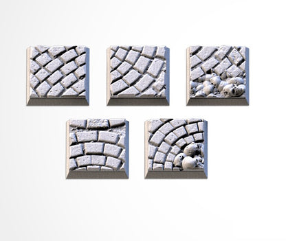 Medieval Road Square Bases & Toppers - TXARLI Factory - Old World Kings of War