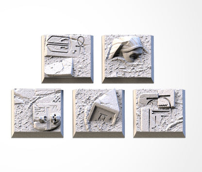 Egyptian Square Bases & Toppers - TXARLI Factory-Old World Kings of War Oathmark
