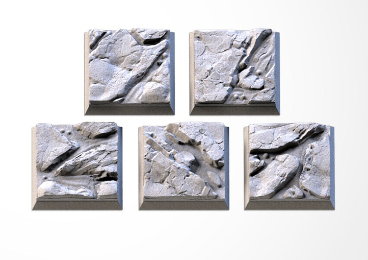 Volcanic Square Bases & Toppers - TXARLI Factory - Old World Kings of War