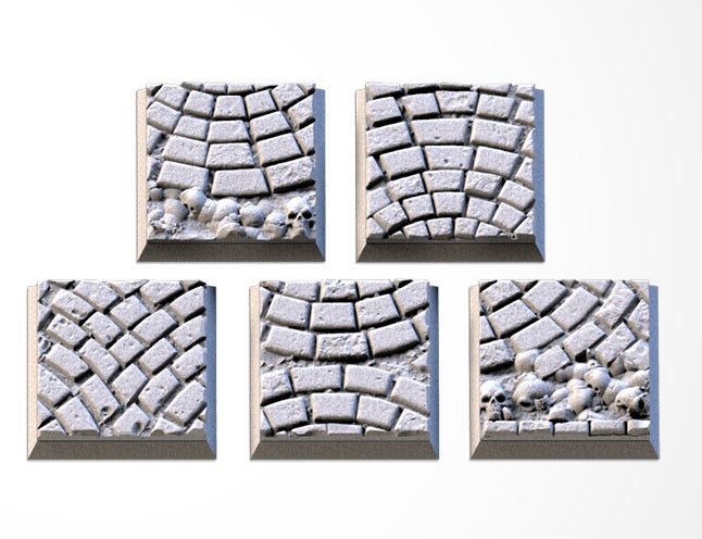 Medieval Road Square Bases & Toppers - TXARLI Factory - Old World Kings of War