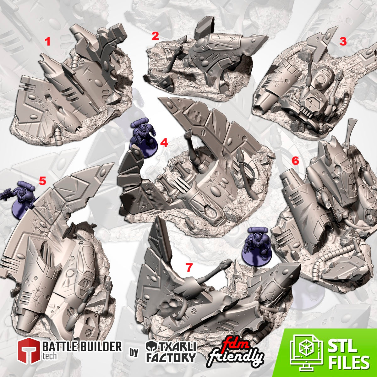Crashed Spaceships Terrain