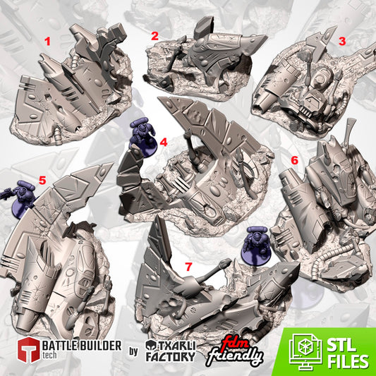Crashed Spaceships Terrain