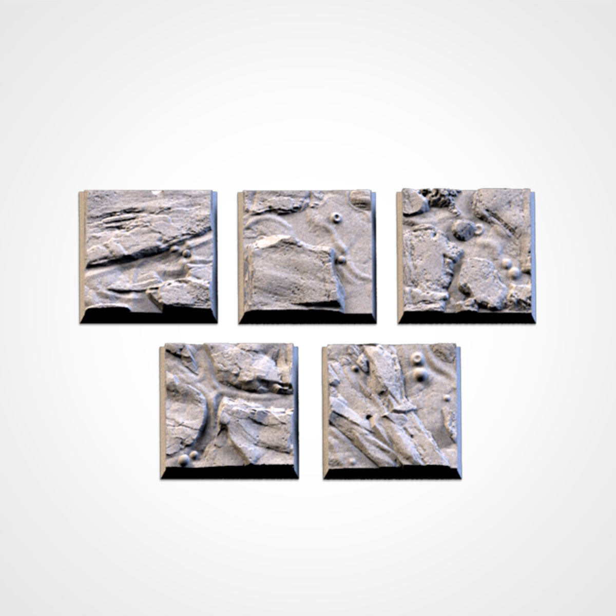 Volcanic Square Bases & Toppers - TXARLI Factory - Old World Kings of War