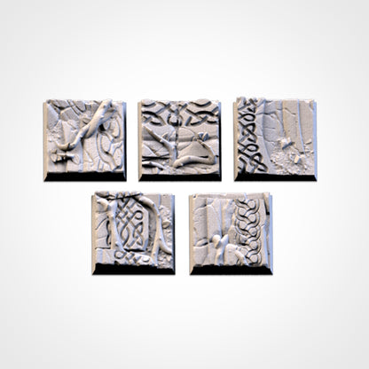 Ancestral Ruins Square Bases & Toppers - TXARLI Factory - Old World Kings of War