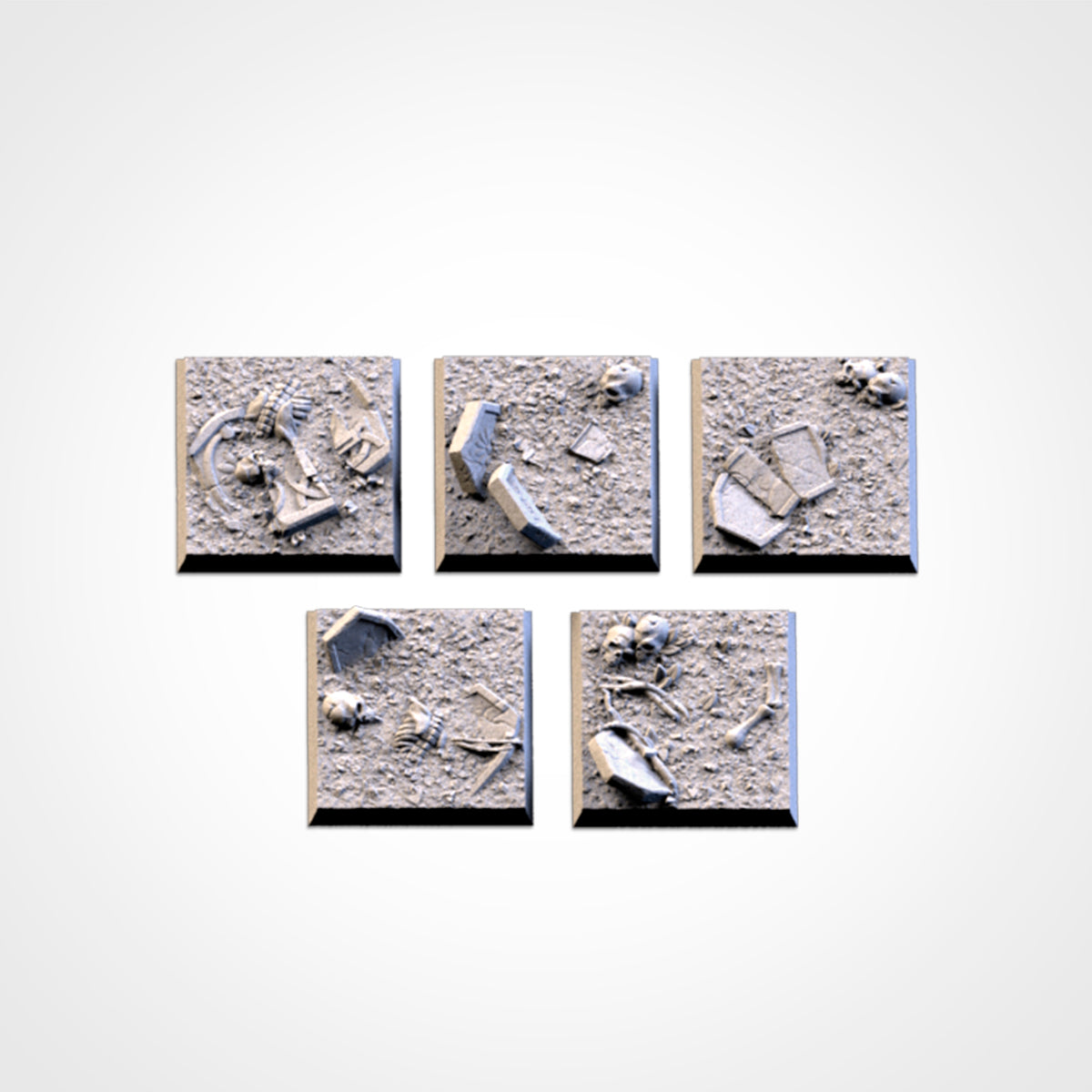 Graveyard Square Bases & Toppers - TXARLI Factory - Old World Kings of War