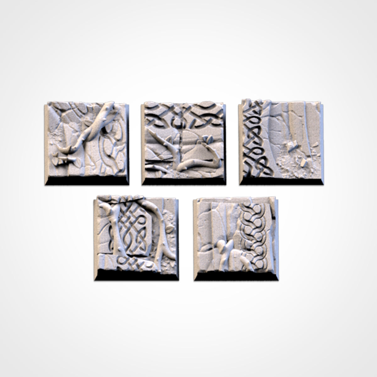 Ancestral Ruins Square Bases & Toppers - TXARLI Factory - Old World Kings of War