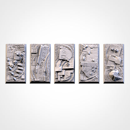 Egyptian Square Bases & Toppers - TXARLI Factory-Old World Kings of War Oathmark