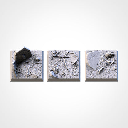 Graveyard Square Bases & Toppers - TXARLI Factory - Old World Kings of War