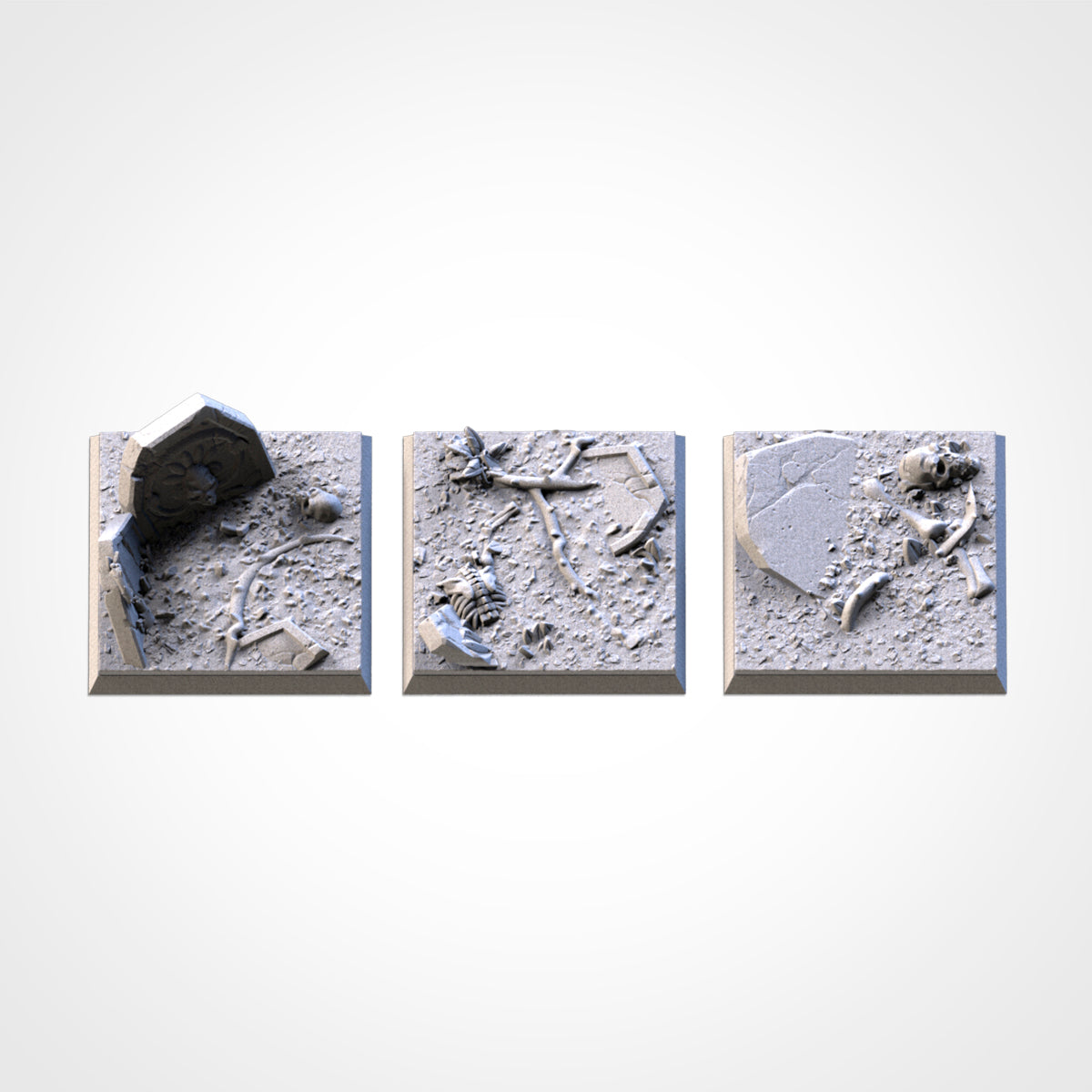 Graveyard Square Bases & Toppers - TXARLI Factory - Old World Kings of War