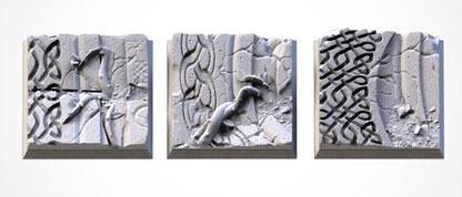 Ancestral Ruins Square Bases & Toppers - TXARLI Factory - Old World Kings of War