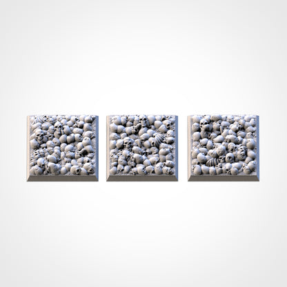 Skulls Square Bases & Toppers - TXARLI Factory - Old World Kings of War Oathmark
