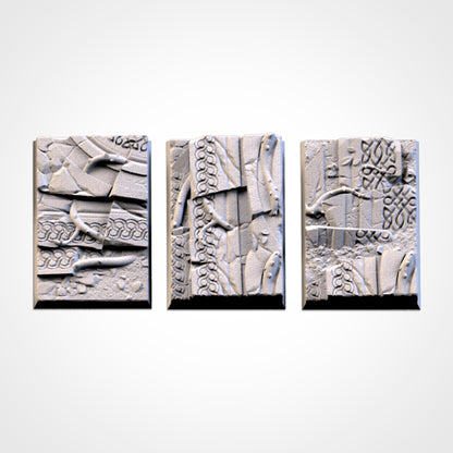 Ancestral Ruins Square Bases & Toppers - TXARLI Factory - Old World Kings of War